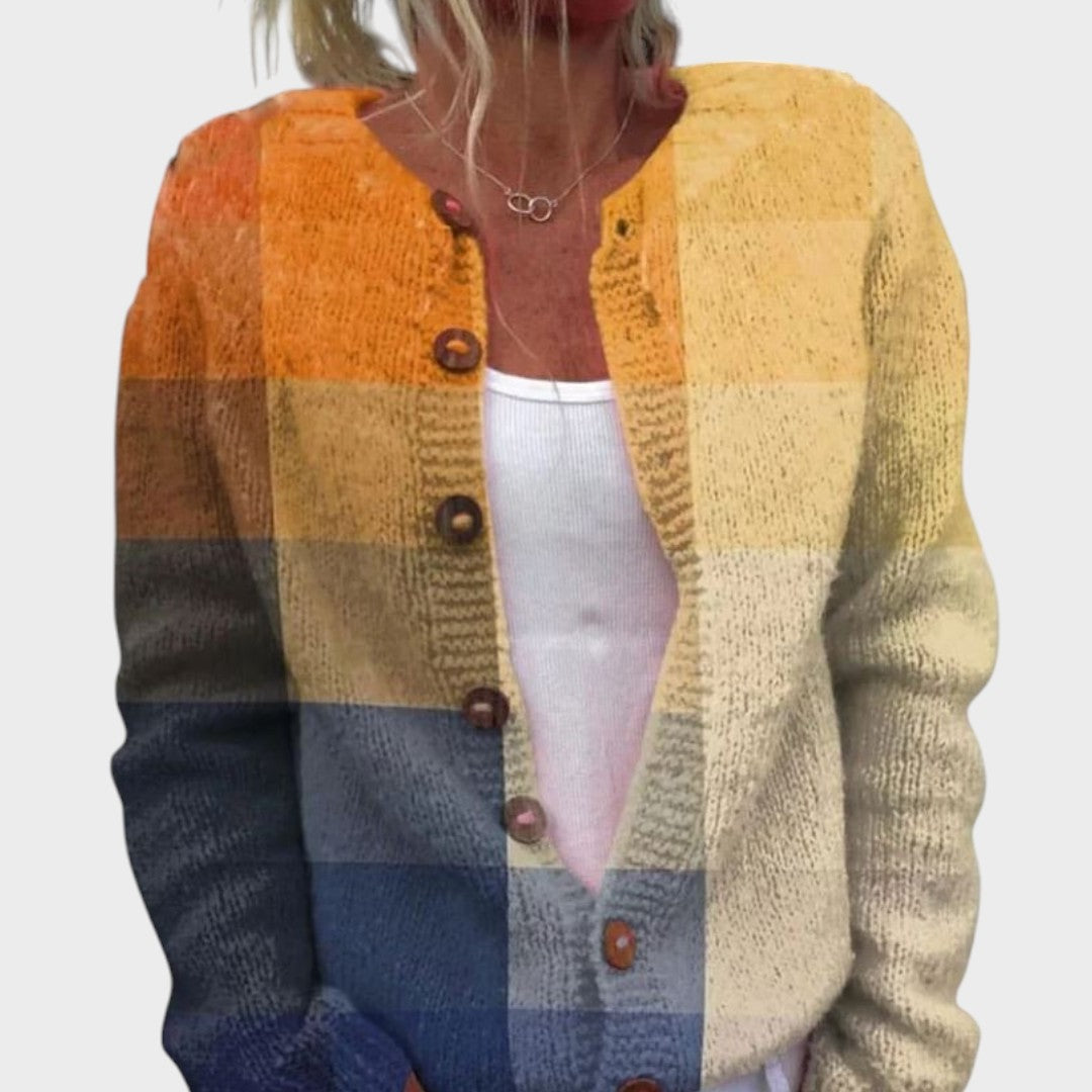 Zoe | Dam Floral Höst Cardigan