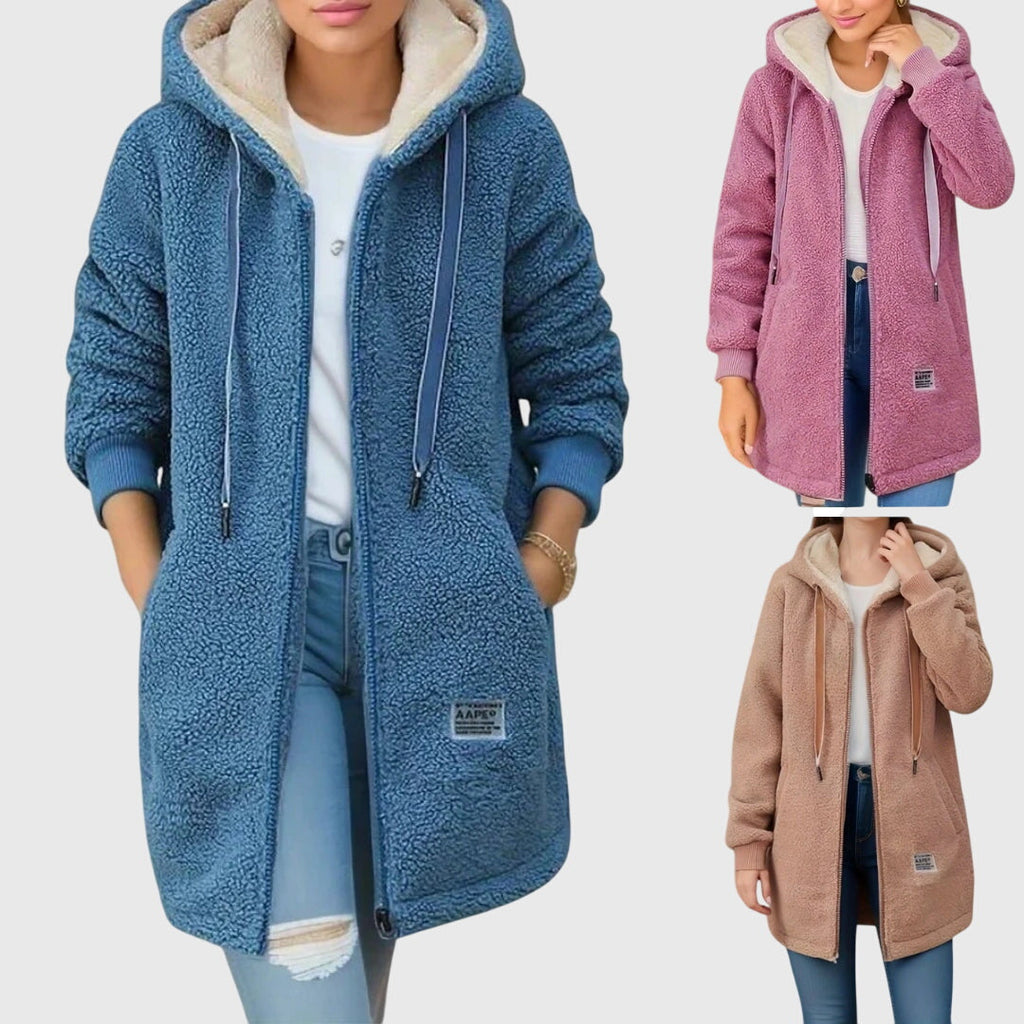 Tove – teddyjacka med huva