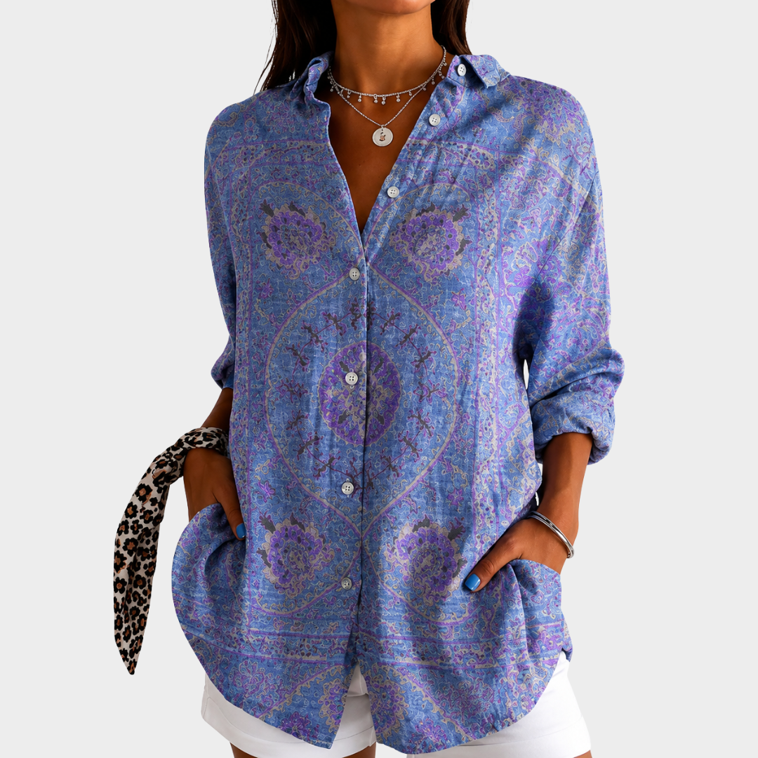 Lavendel Mosaik Grace Blus