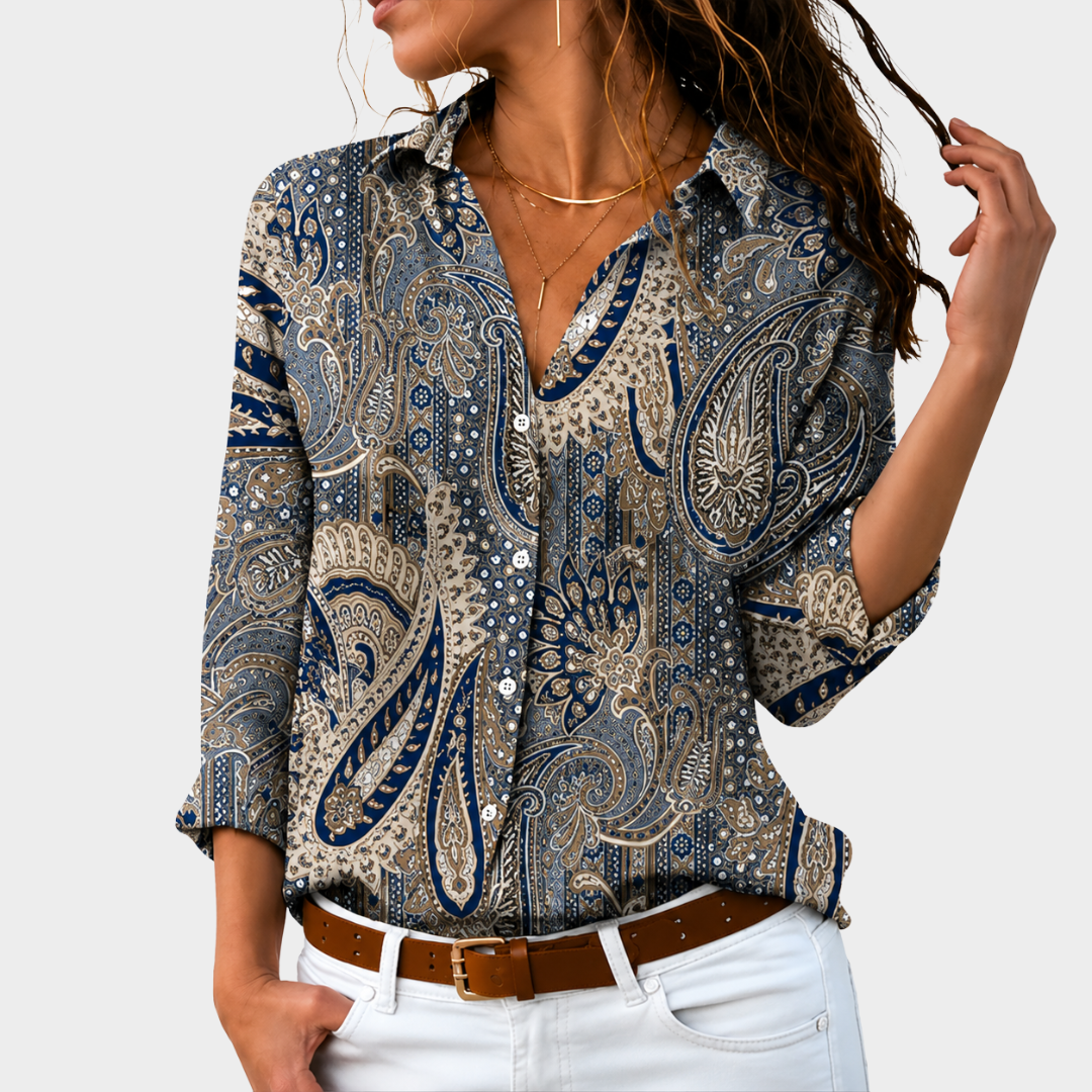 Tidlös Paisley Charm Blus