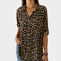 Safari Chic Avslappnad Blus