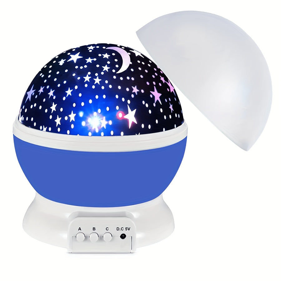 StarryDream - Lampa nocna z gwiazdami z 12 kolorami i rotacją 360°