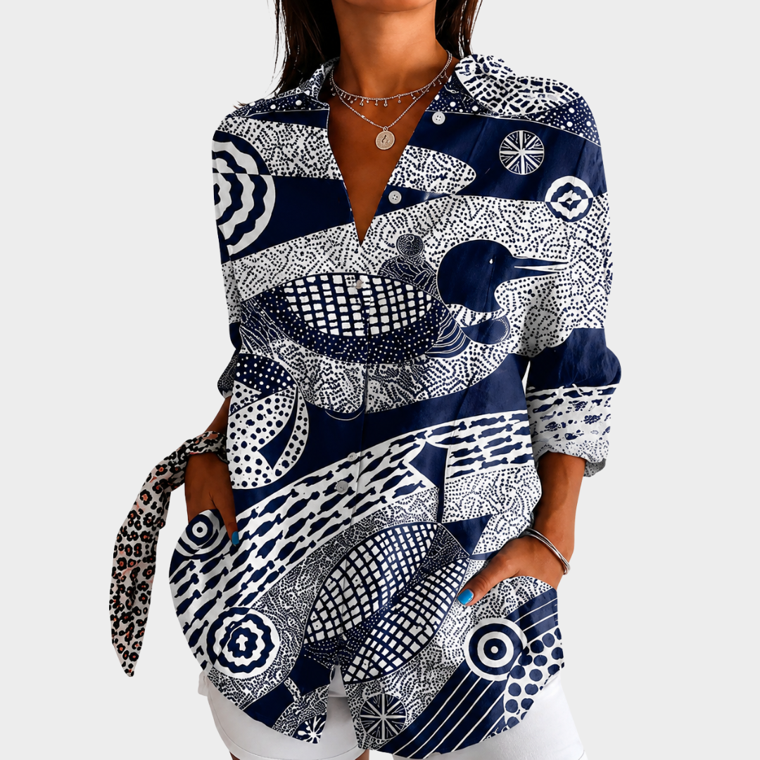 Kustmosaiktryck Blus