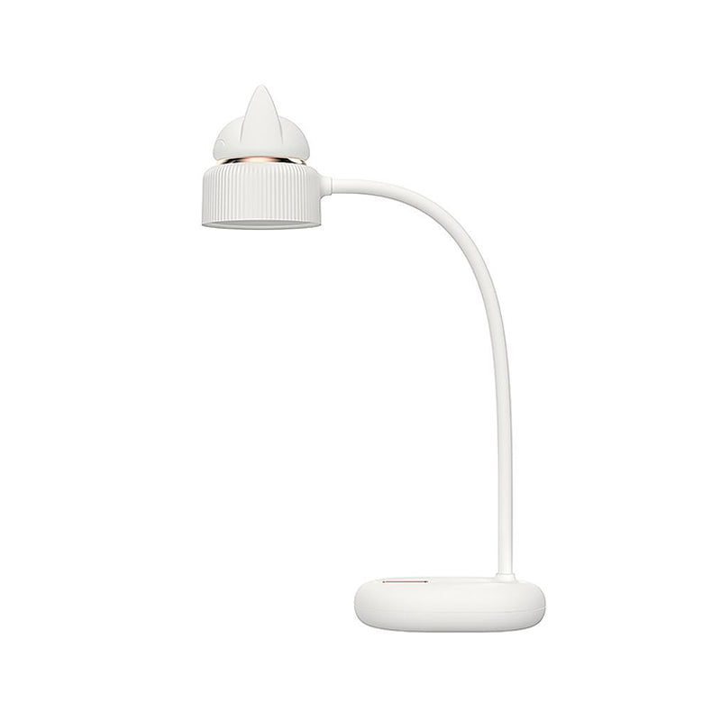 Biała/Różowa/Zielona Lampa Stołowa z Rotującymi Kotami - Ładowana przez USB LED Nocna Lampa dla Dzieci