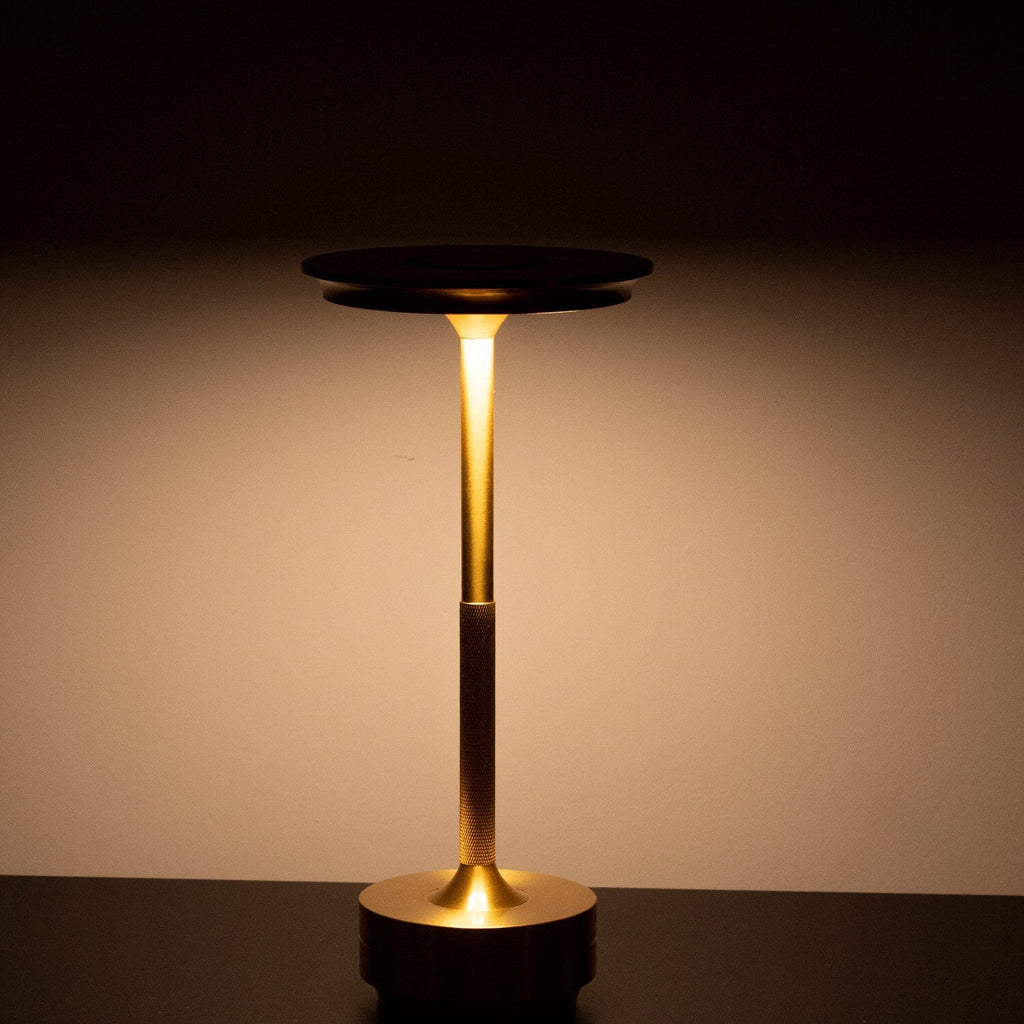 Ambientowa Metaliczna Lampa Stołowa Bezprzewodowa