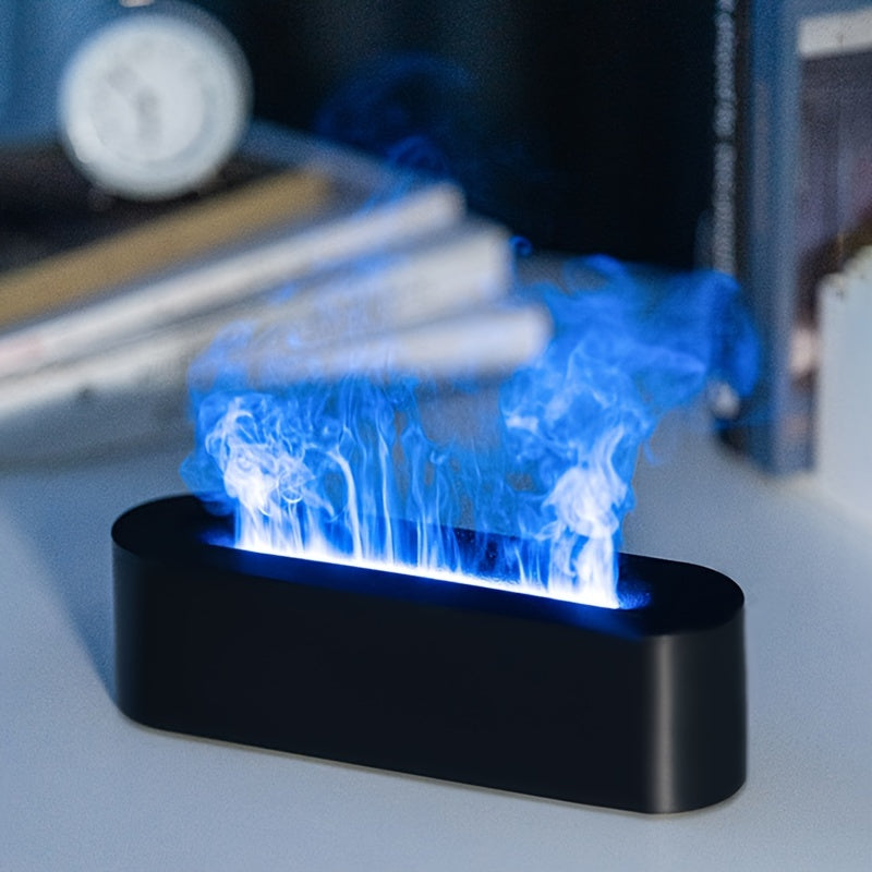 FlameGlow - USB Aromalampa z Efektem Płomienia i Oświetleniem RGB