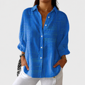 Kobaltrandig Blus