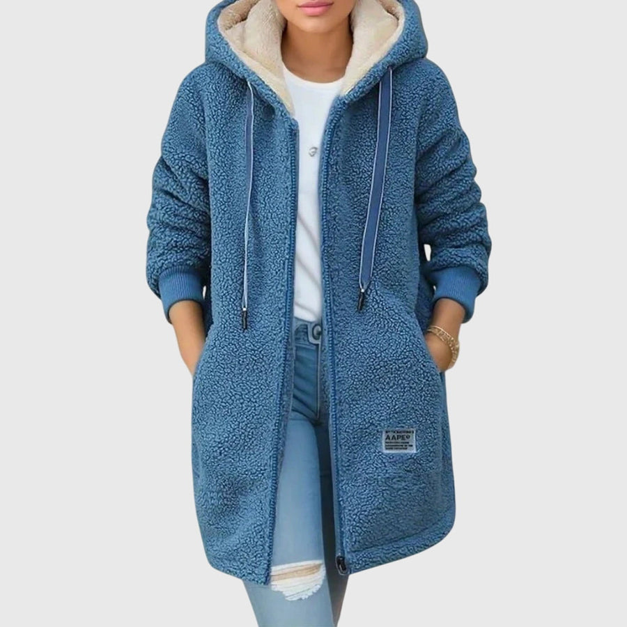 Tove – teddyjacka med huva