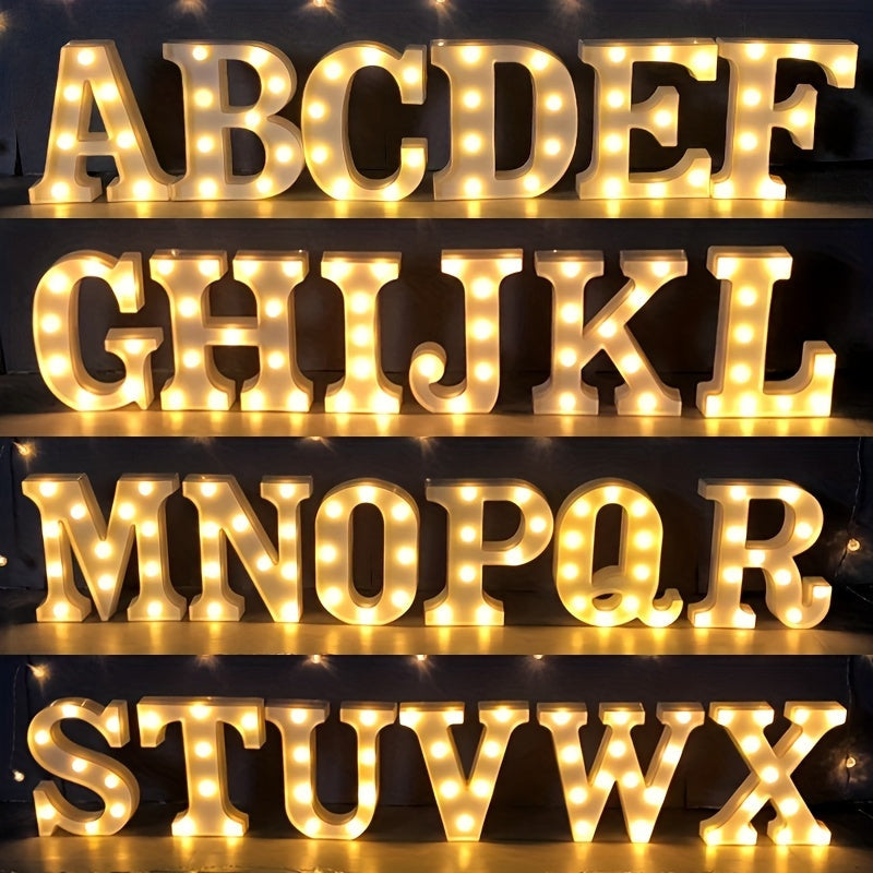 AlphaGlow - LED Dekoracyjna Lampa Literowa z Zasilaniem Bateryjnym