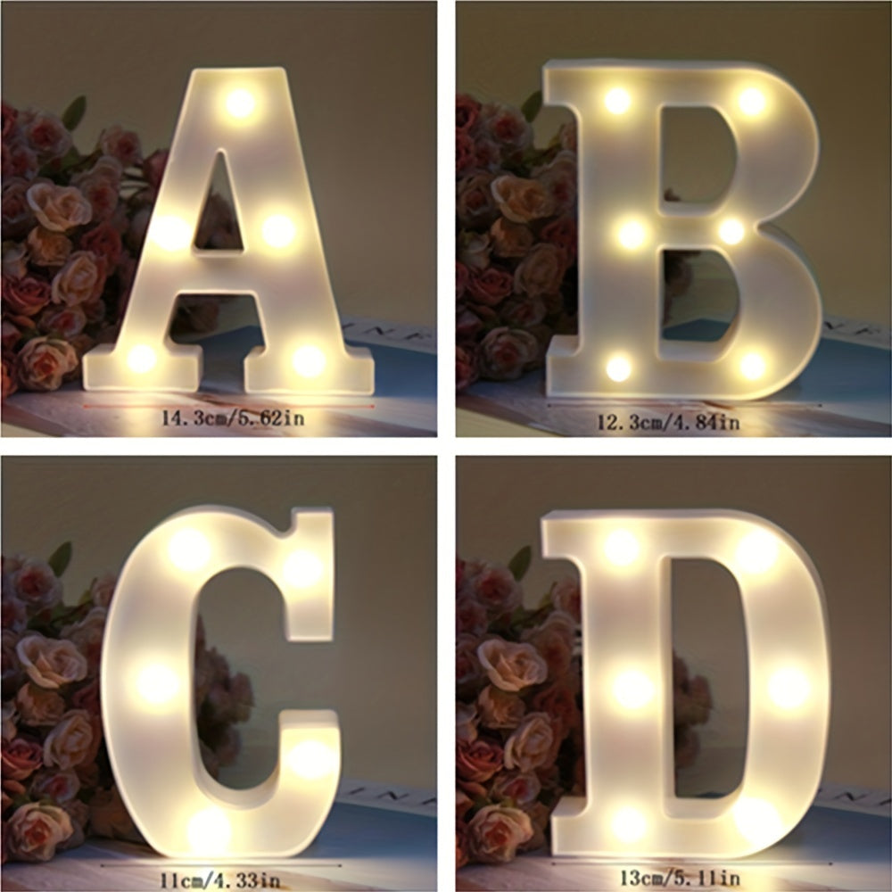 AlphaGlow - LED Dekoracyjna Lampa Literowa z Zasilaniem Bateryjnym