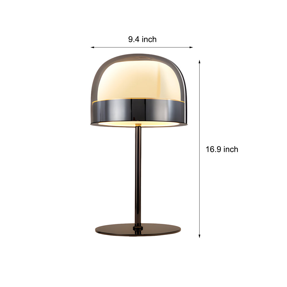 Aurora - Szklana Lampa Stołowa z Warstwowym Oświetleniem