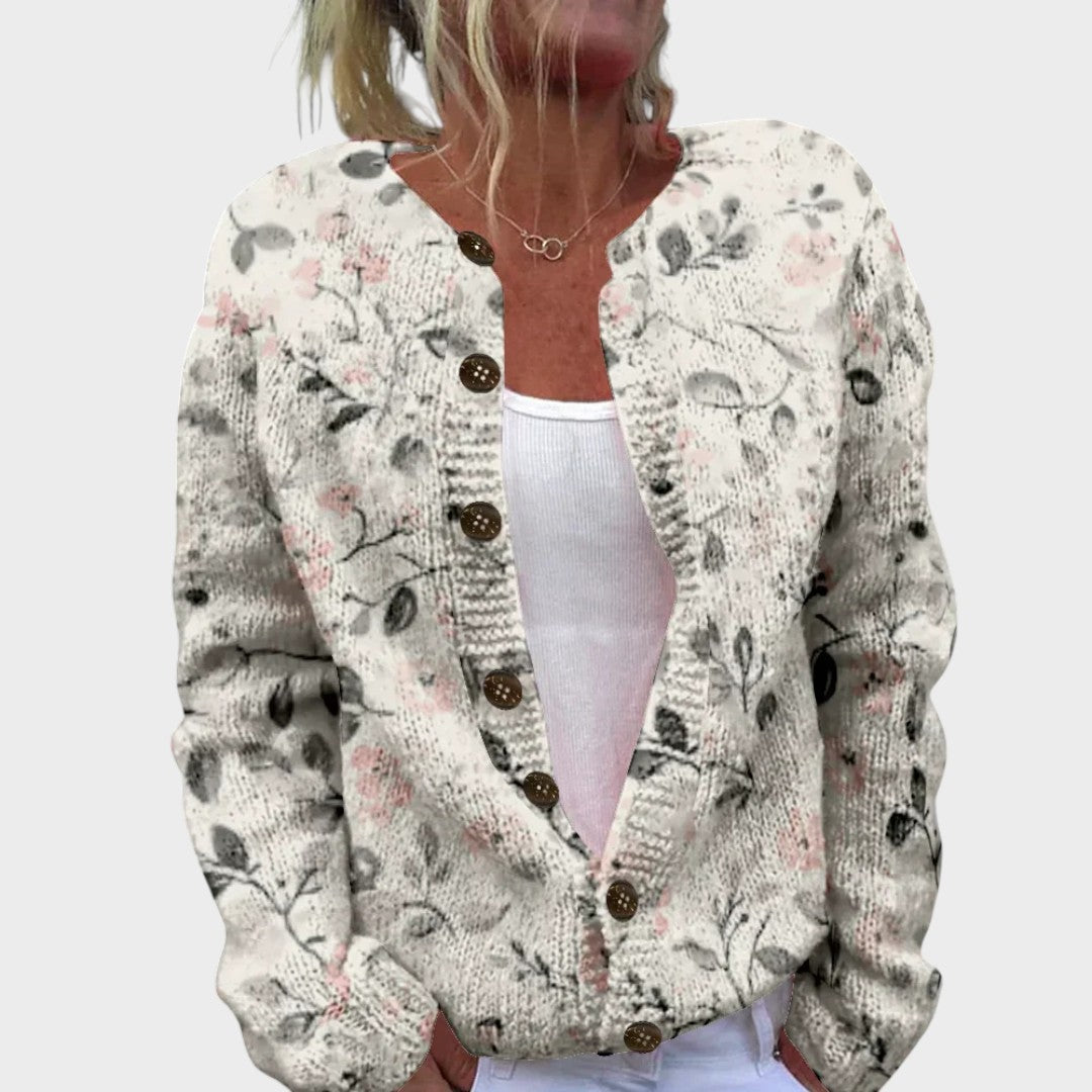 Sophie | Dam Floral Höst Cardigan