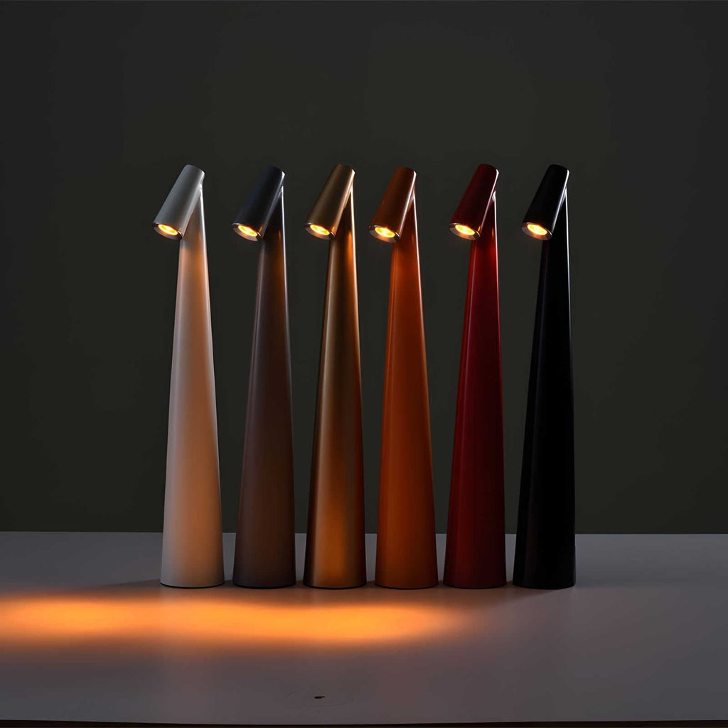 LunaSlim Elegancka Lampa Stołowa z Funkcjonalnością Bezprzewodową