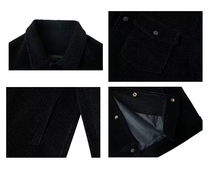 Kurtka Corduroy Męska | Stylowy Design i Przyjemne Ciepło