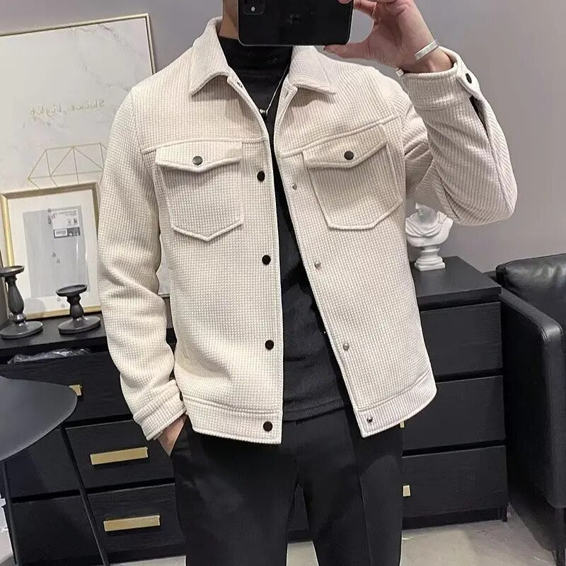 Kurtka Corduroy Męska | Stylowy Design i Przyjemne Ciepło