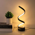 Nowoczesna Lampa Stołowa LED Spiralna Z Dimmowalnym Designem
