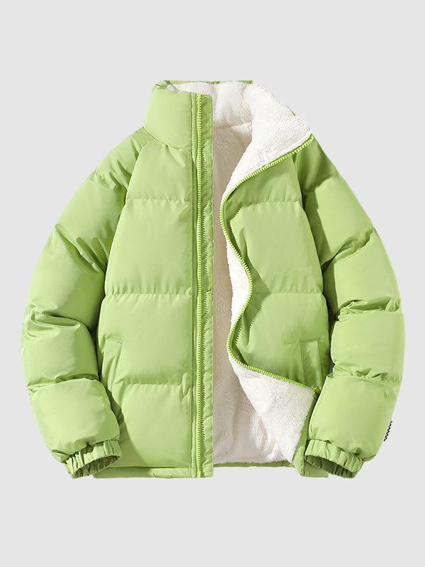 Kurtka Puchowa z Fleece | Ciepła | Lekka | Casual Zimowa Kurtka