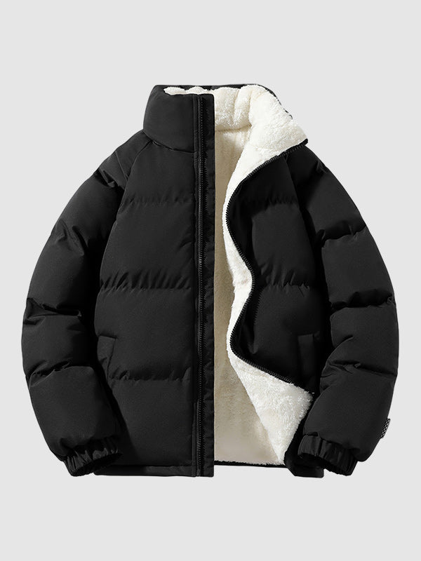 Kurtka Puchowa z Fleece | Ciepła | Lekka | Casual Zimowa Kurtka