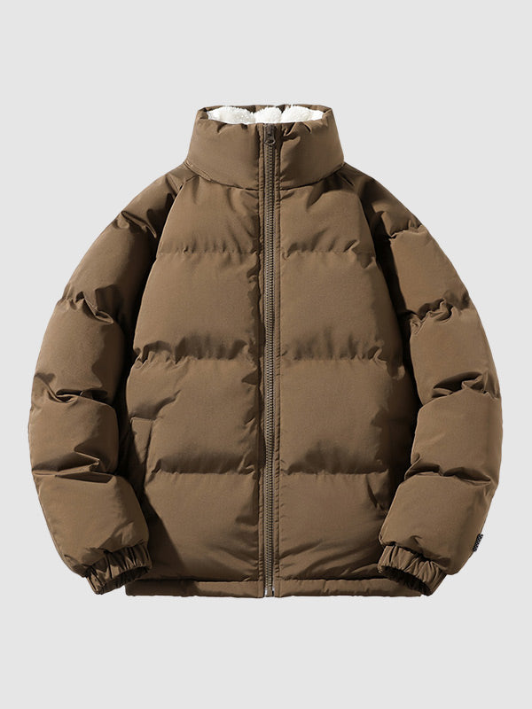 Kurtka Puchowa z Fleece | Ciepła | Lekka | Casual Zimowa Kurtka