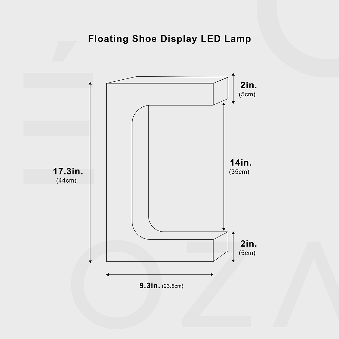 Lampa LED do wyświetlania butów w powietrzu