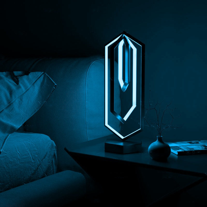 Geometryczna Lampa Stołowa z Inteligentnym Oświetleniem LED