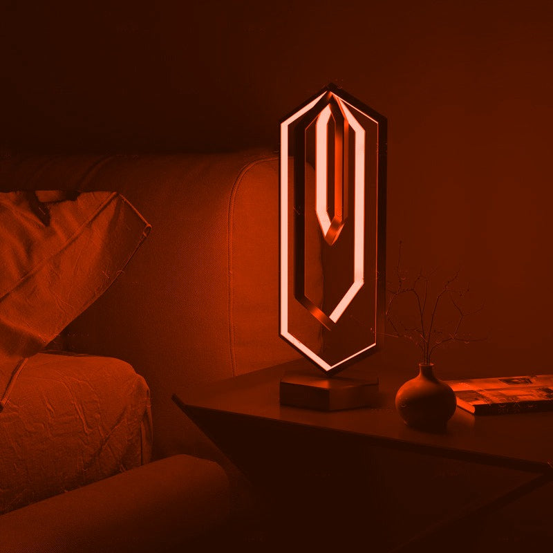 Geometryczna Lampa Stołowa z Inteligentnym Oświetleniem LED