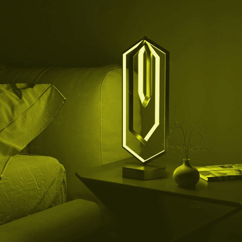 Geometryczna Lampa Stołowa z Inteligentnym Oświetleniem LED