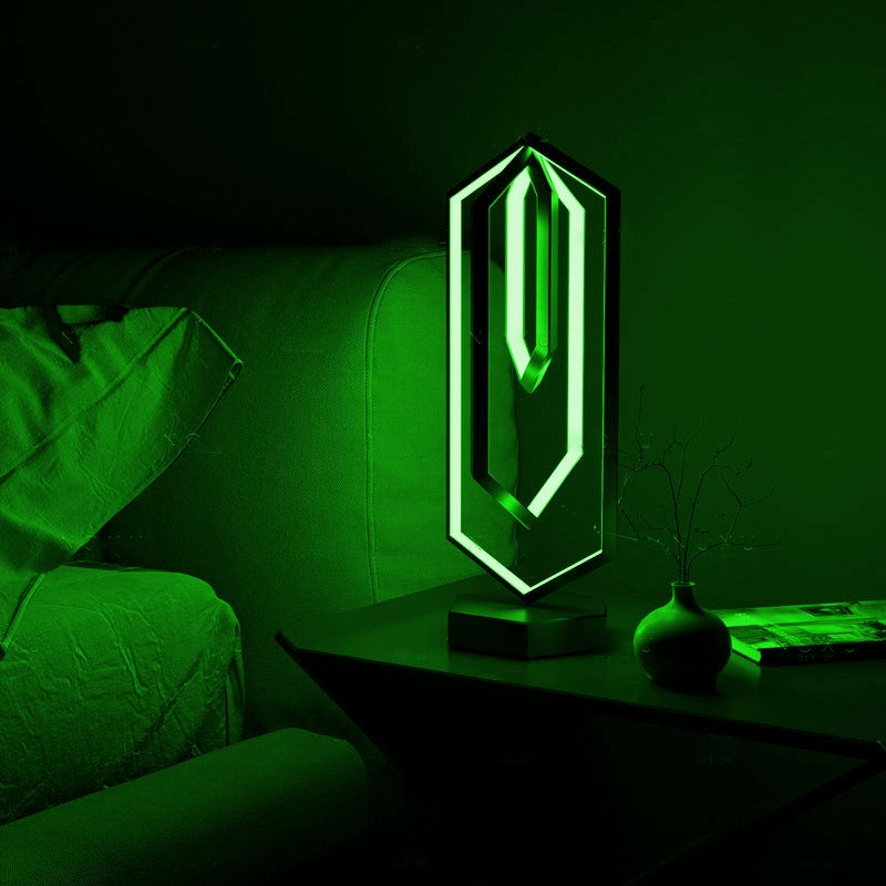 Geometryczna Lampa Stołowa z Inteligentnym Oświetleniem LED
