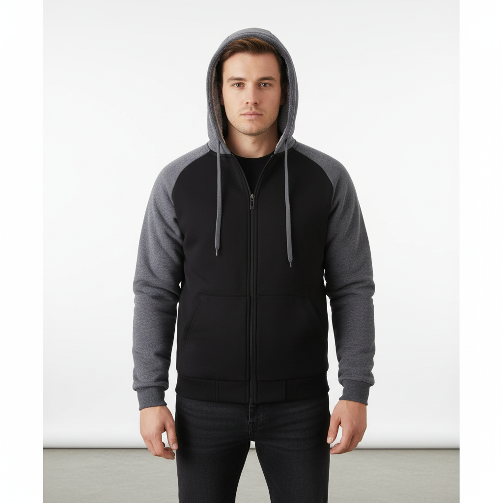 Hoodie Męski | Ciepło Wyściełany z Kapturem