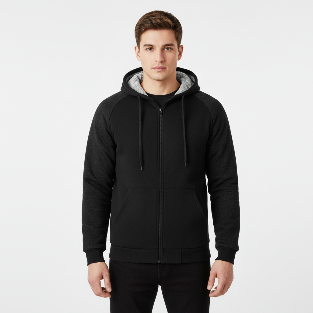 Hoodie Męski | Ciepło Wyściełany z Kapturem