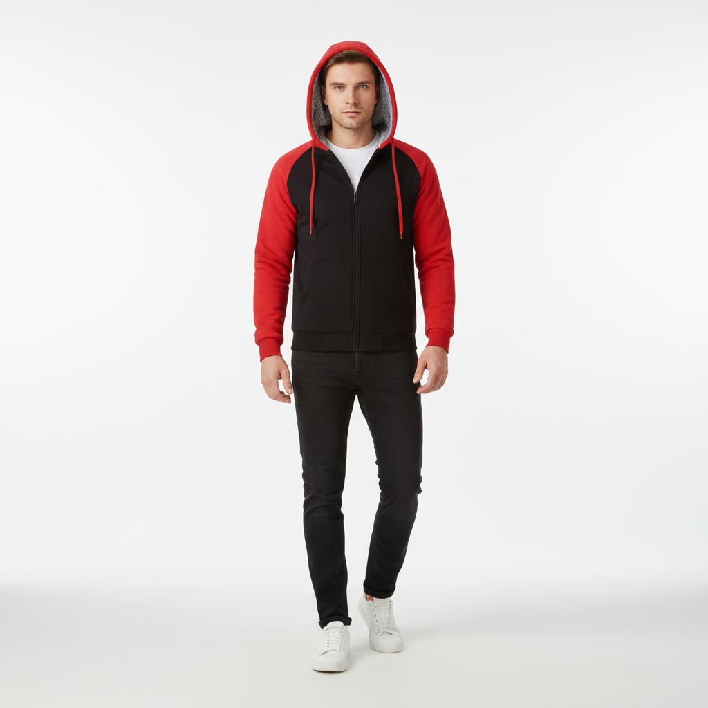 Hoodie Męski | Ciepło Wyściełany z Kapturem
