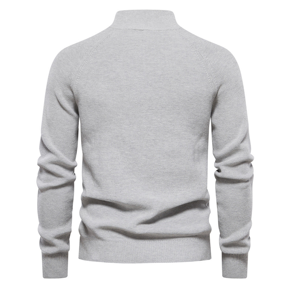Sweter z Pół-Zipem Męski | Oddychający, Ciepły i Miękki w Noszeniu