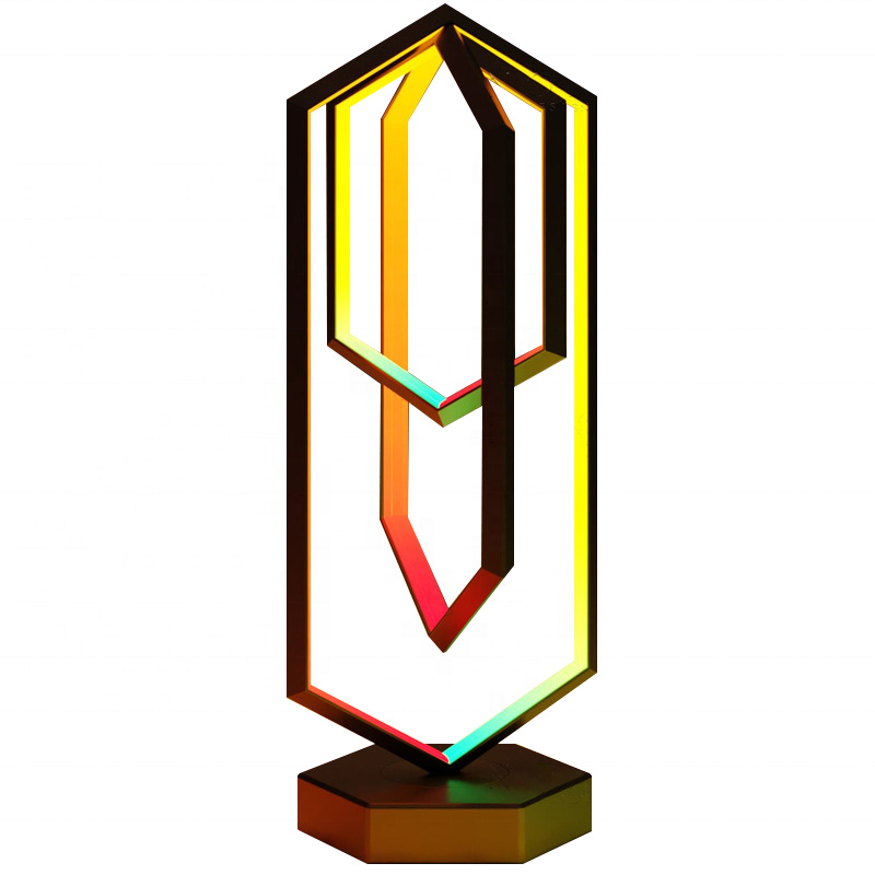Geometryczna Lampa Stołowa z Inteligentnym Oświetleniem LED
