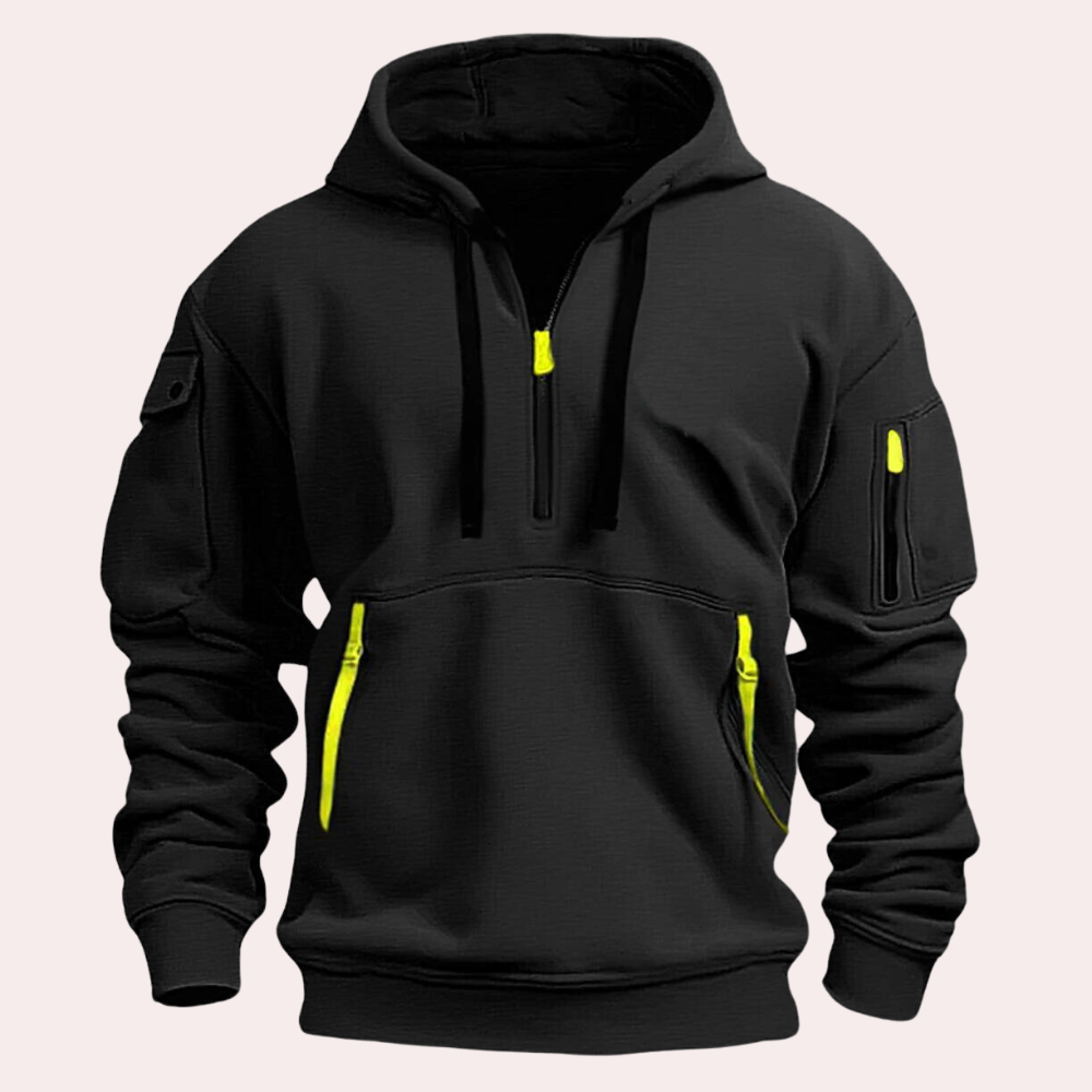 Hoodie Męski | Funkcjonalny z Pół-Zipem
