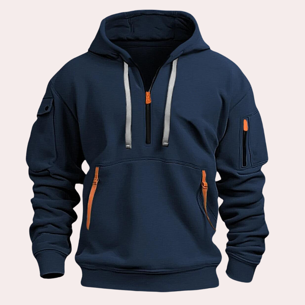 Hoodie Męski | Funkcjonalny z Pół-Zipem