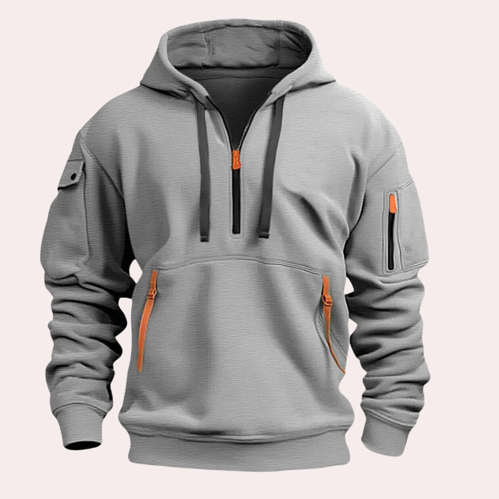 Hoodie Męski | Funkcjonalny z Pół-Zipem
