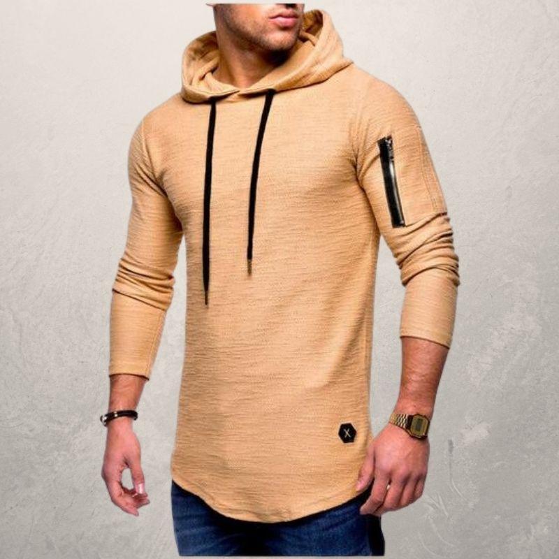 Hoodie Męski | Sportowy z Rękawem na Zamek