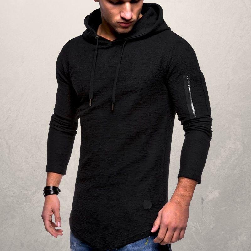 Hoodie Męski | Sportowy z Rękawem na Zamek