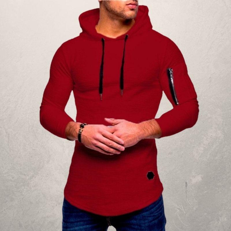 Hoodie Męski | Sportowy z Rękawem na Zamek