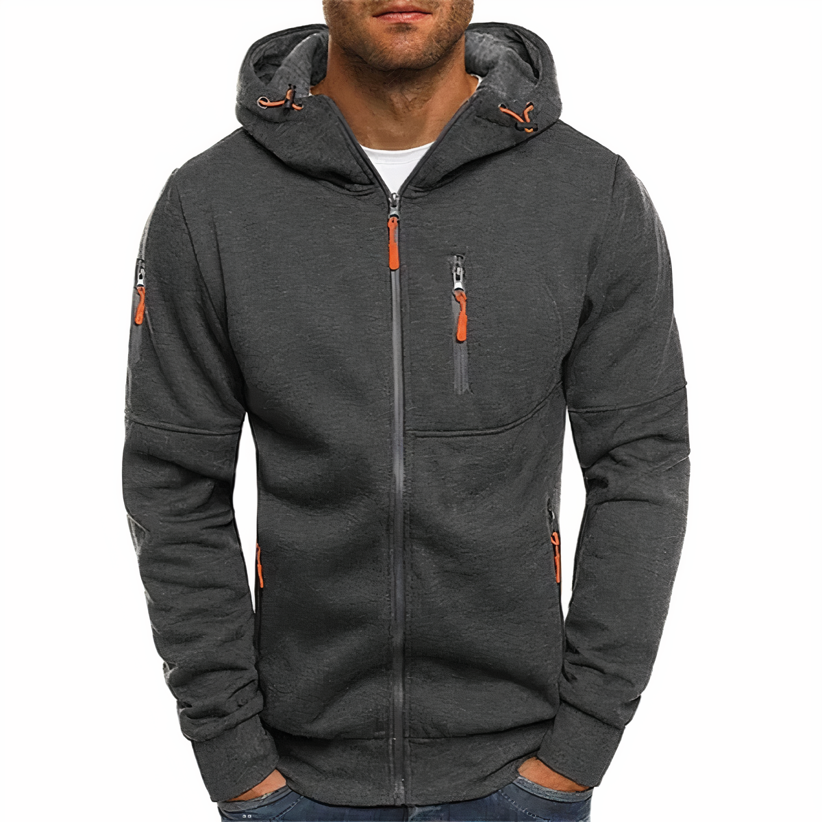 Hoodie Męski | Ciepły z Zipperem