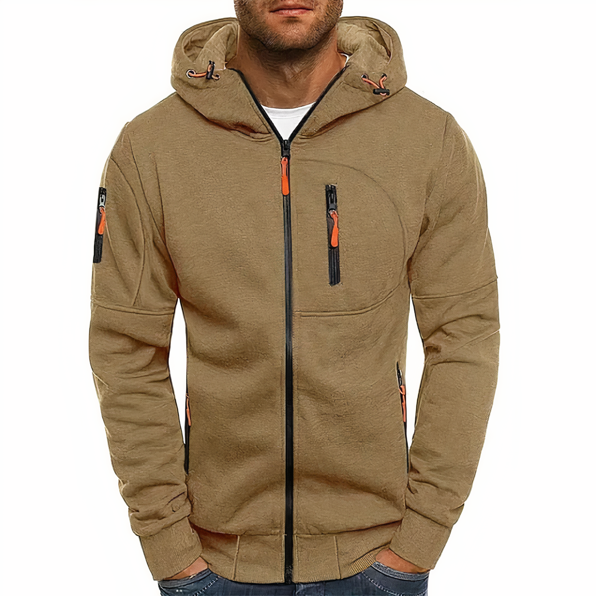 Hoodie Męski | Ciepły z Zipperem