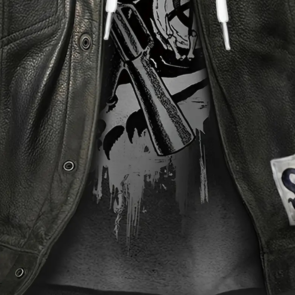 Hoodie Męski | Ciepły z Wyrazistym Nadrukiem