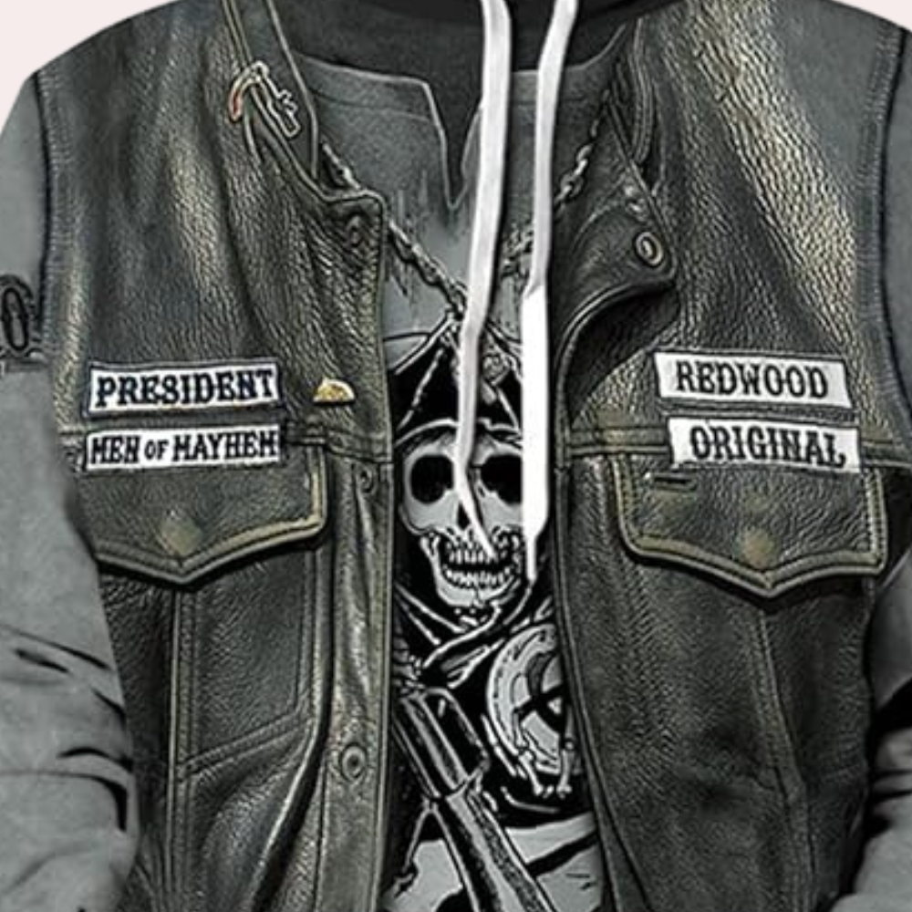 Hoodie Męski | Ciepły z Wyrazistym Nadrukiem