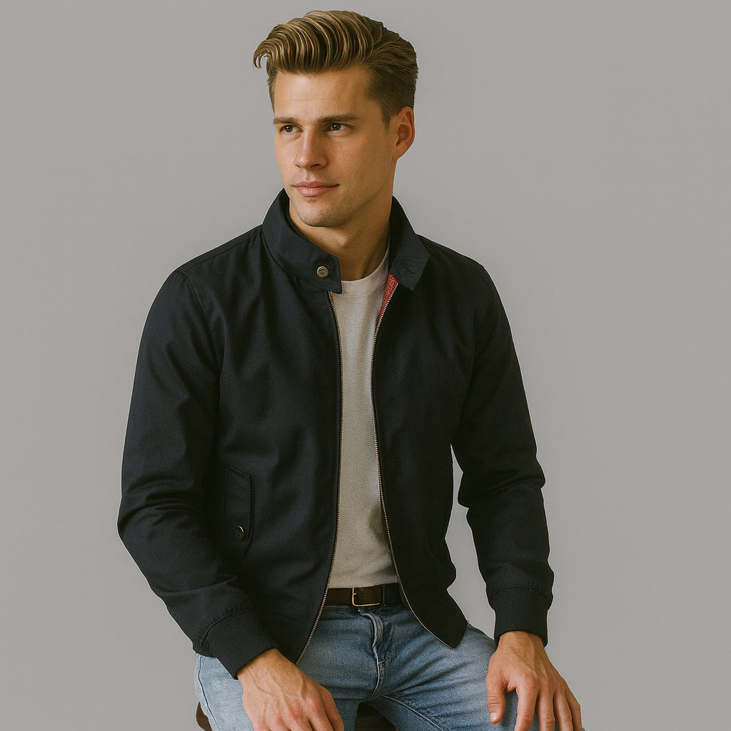 Kurtka Męska | Klasyczna Harrington z Zippem