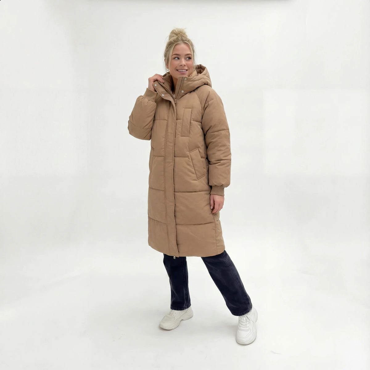 Elsa – lång pufferjacka