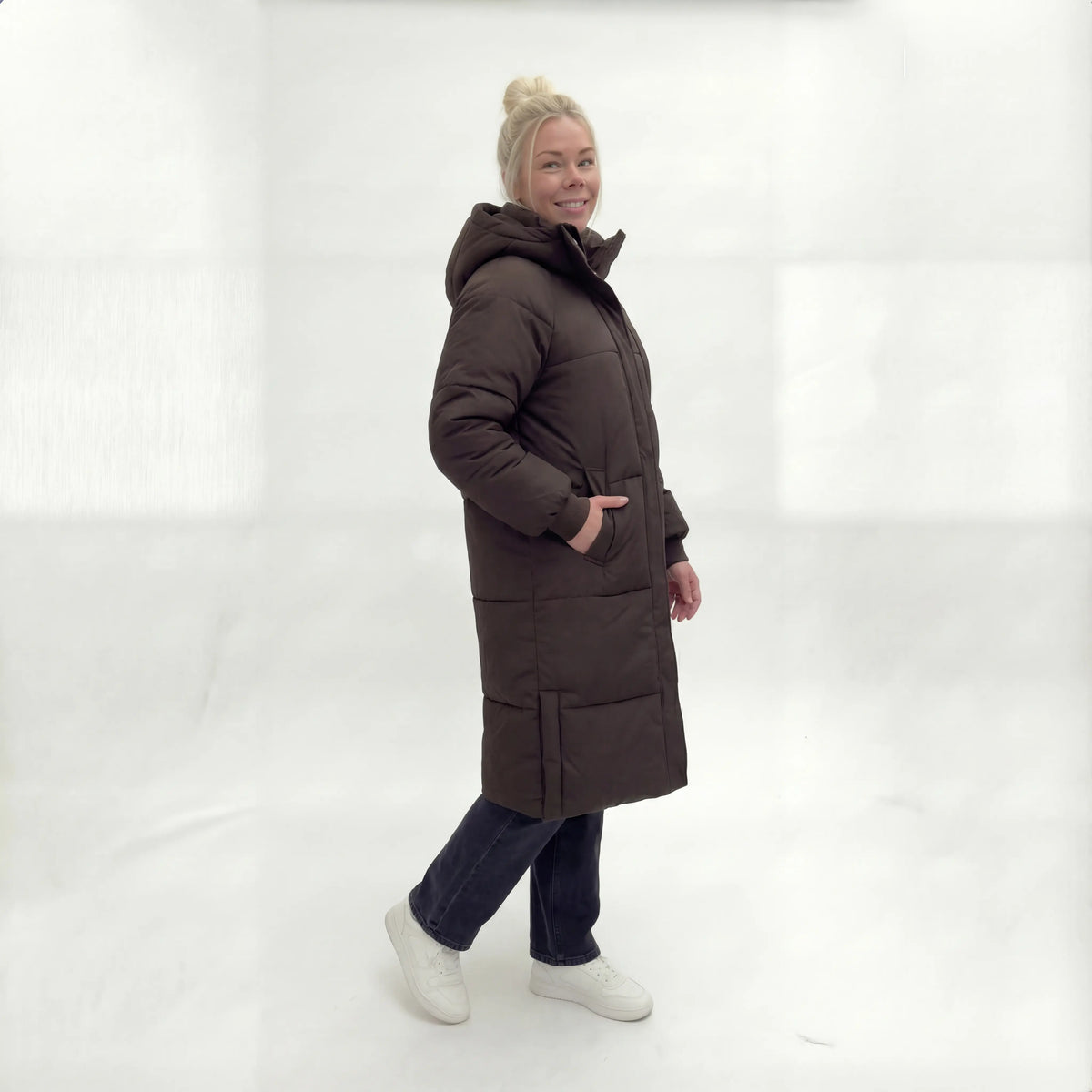 Elsa – lång pufferjacka