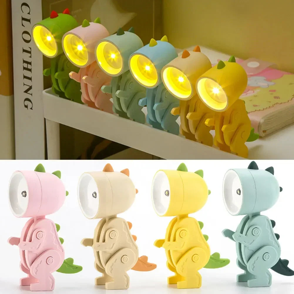 DinoGlow – Urocza lampka LED w kształcie dinozaura do pokoju dziecięcego | Ściemniana i regulowana