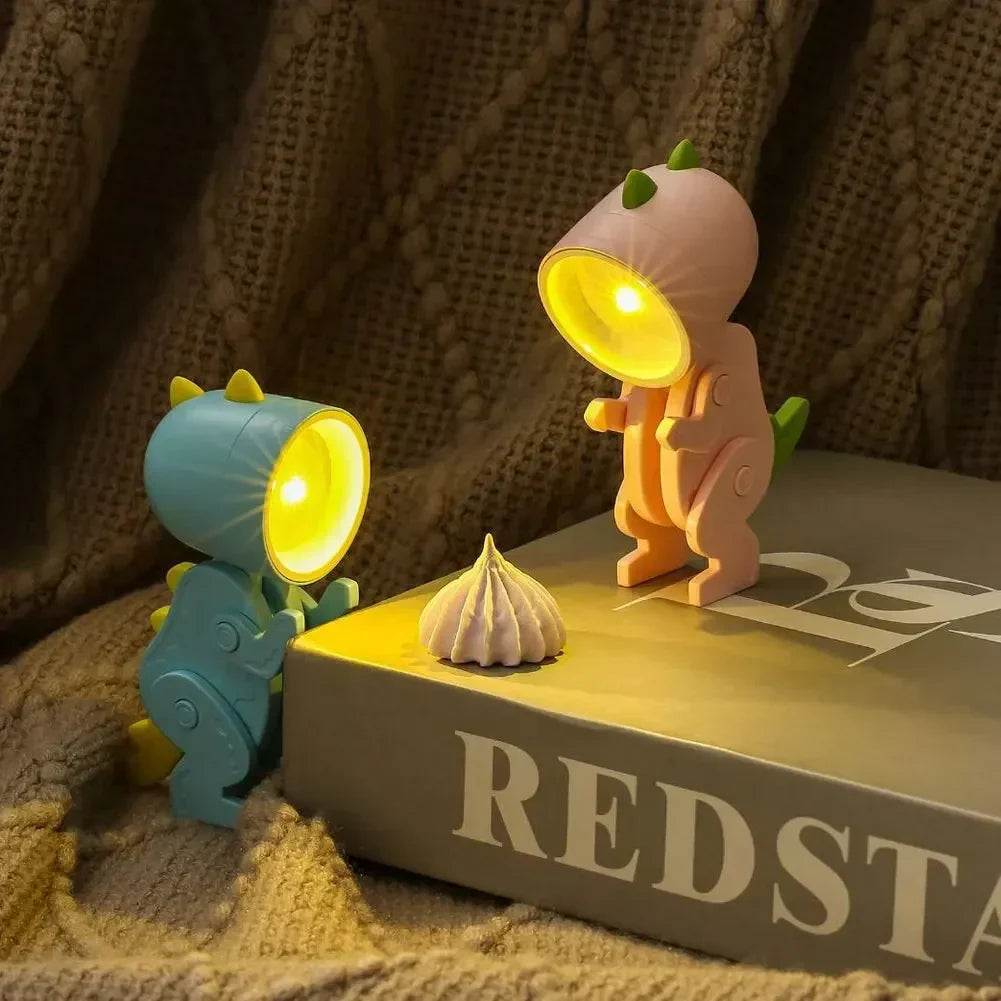 DinoGlow – Urocza lampka LED w kształcie dinozaura do pokoju dziecięcego | Ściemniana i regulowana