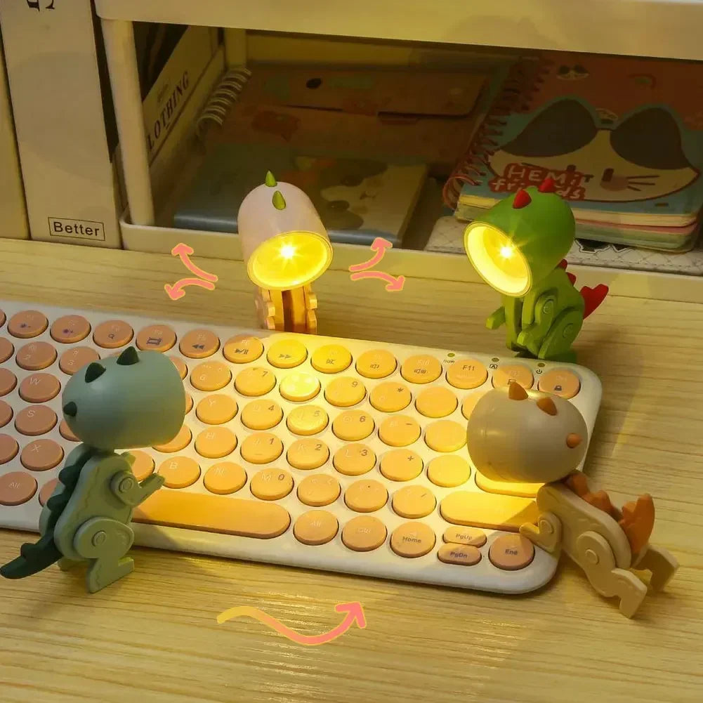 DinoGlow – Urocza lampka LED w kształcie dinozaura do pokoju dziecięcego | Ściemniana i regulowana