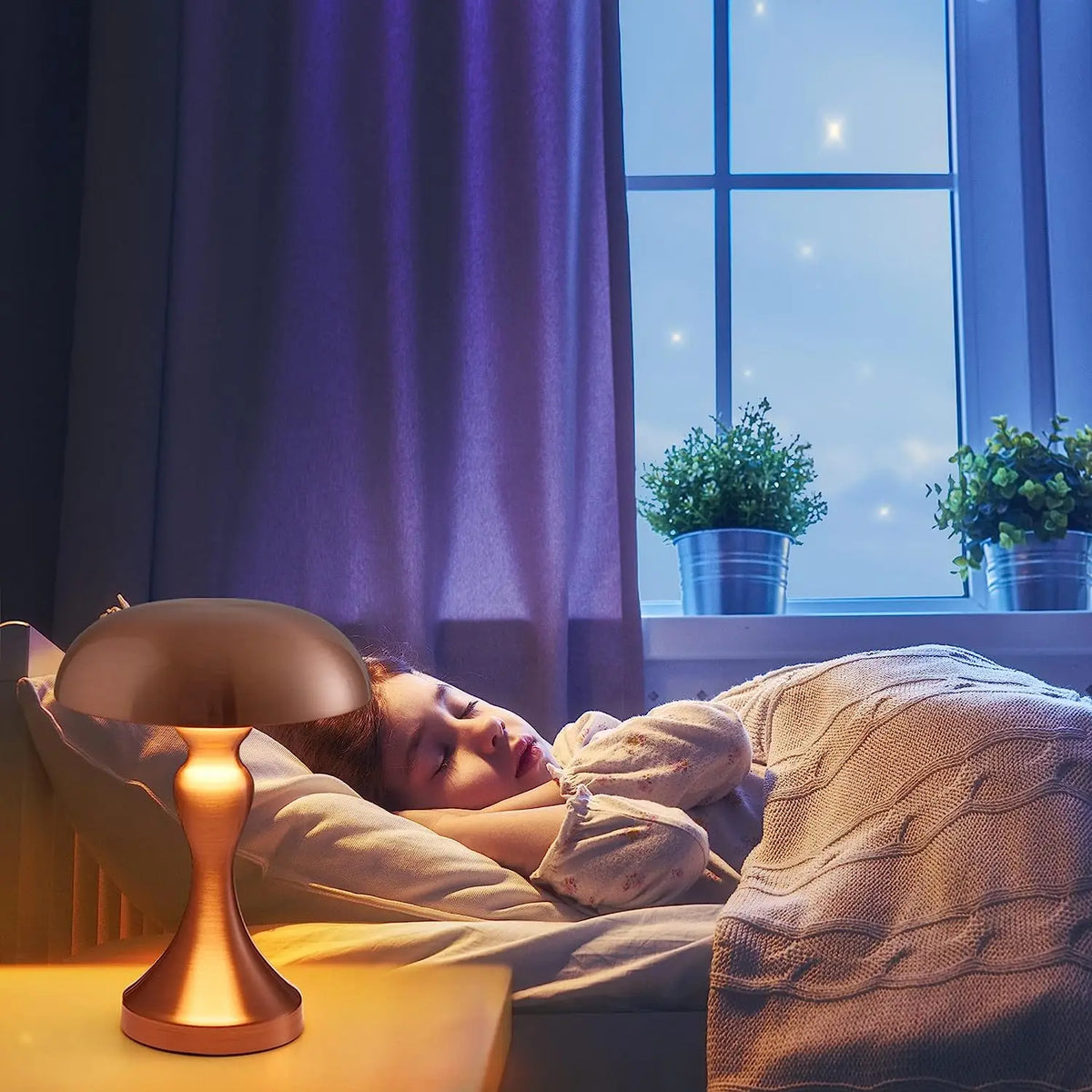 LumiGlow - Przyciemniająca Lampa LED do Czytania z Nocną Lampką, Idealna do Sypialni